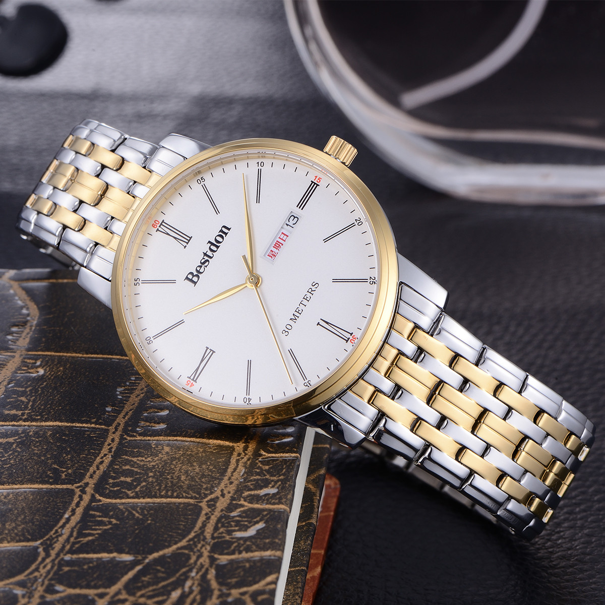 bestdon手表专场 bestdon邦顿时尚款超薄简约石英情侣表男士手表