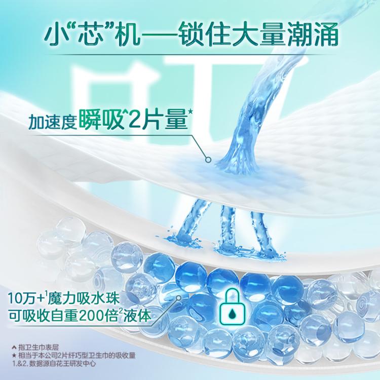 乐而雅 【镇店爆款】花王零触感亲肤薄感量大日用卫生巾姨妈巾日夜组合