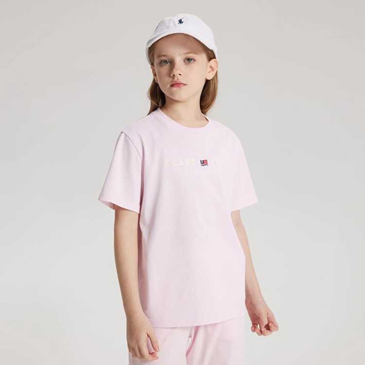 E-LAND KIDS �Ƽ����� ����ͯװ�ļ���ŮͯѧԺ��logoӡ������T������ 59Ԫ