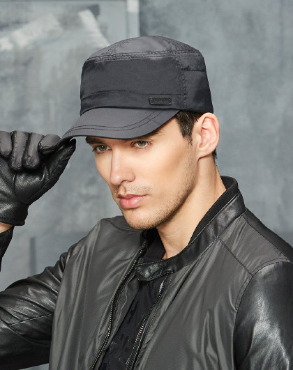 kenmont卡蒙男士秋冬天帽子加厚保暖夹棉军帽鸭舌帽户外街头潮防寒