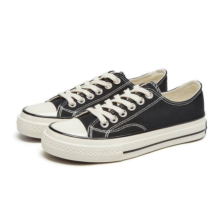 热风 【舒适好穿】春秋女士时尚日常休闲鞋低帮系带百搭帆布鞋