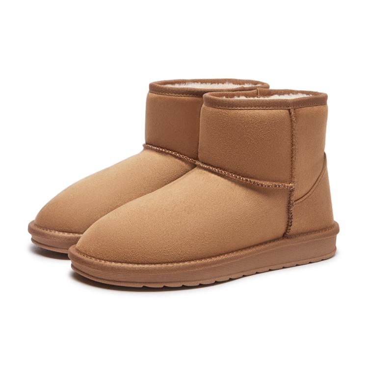 热风 【爆款推荐】冬季女士日常百搭简约休闲保暖舒适通勤纯色雪地靴