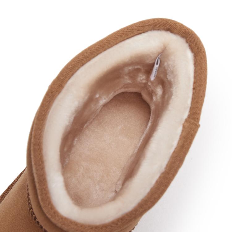 热风 【爆款推荐】冬季女士日常百搭简约休闲保暖舒适通勤纯色雪地靴