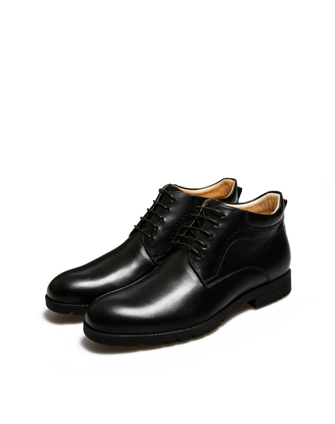 bonisy02黑色高帮休闲皮鞋bns140104_唯品会