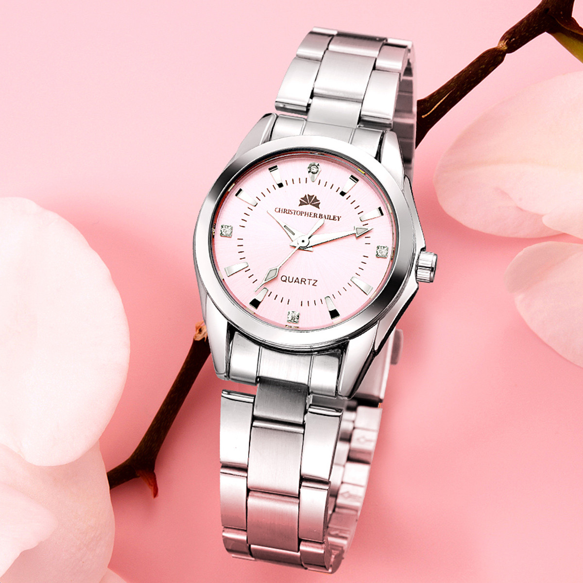 【表达爱】石英表女伊丽莎白系列休闲少女手表女士手表女