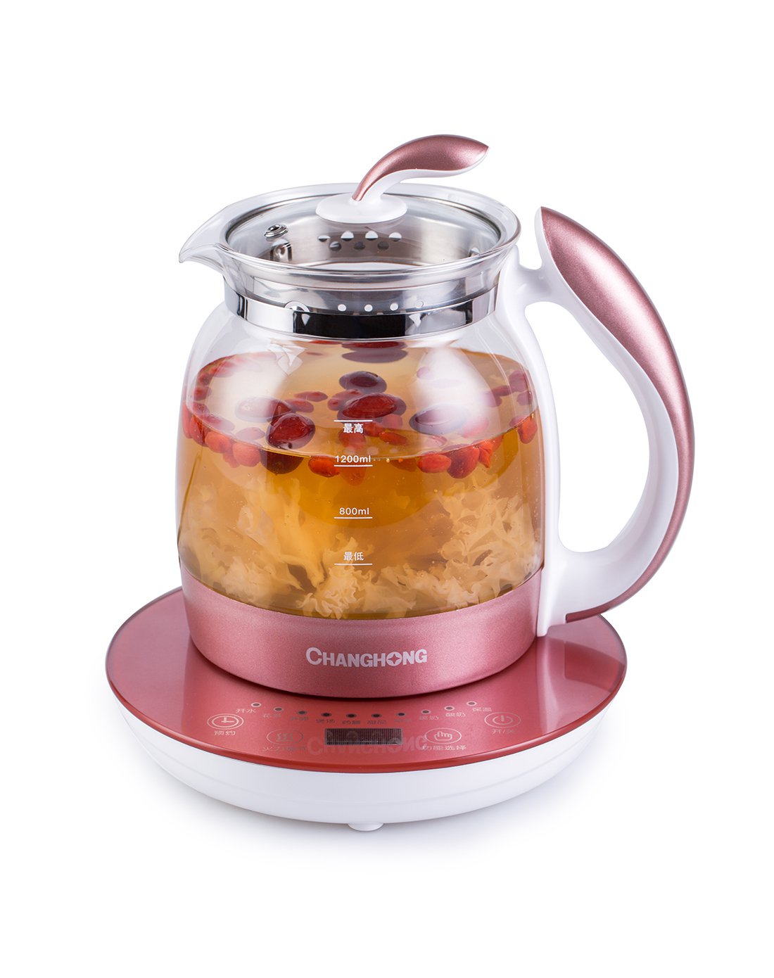 长虹养生壶烧水壶智能全自动加厚玻璃多功能煲花茶电煎煮香槟金