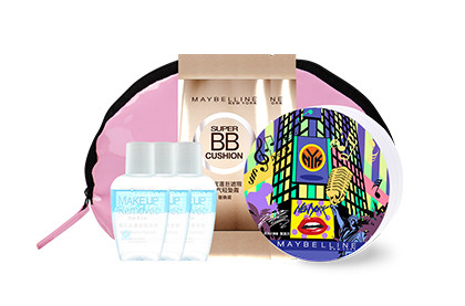 美宝莲maybelline巨遮瑕空气轻垫霜升级版 自然色 超值套装