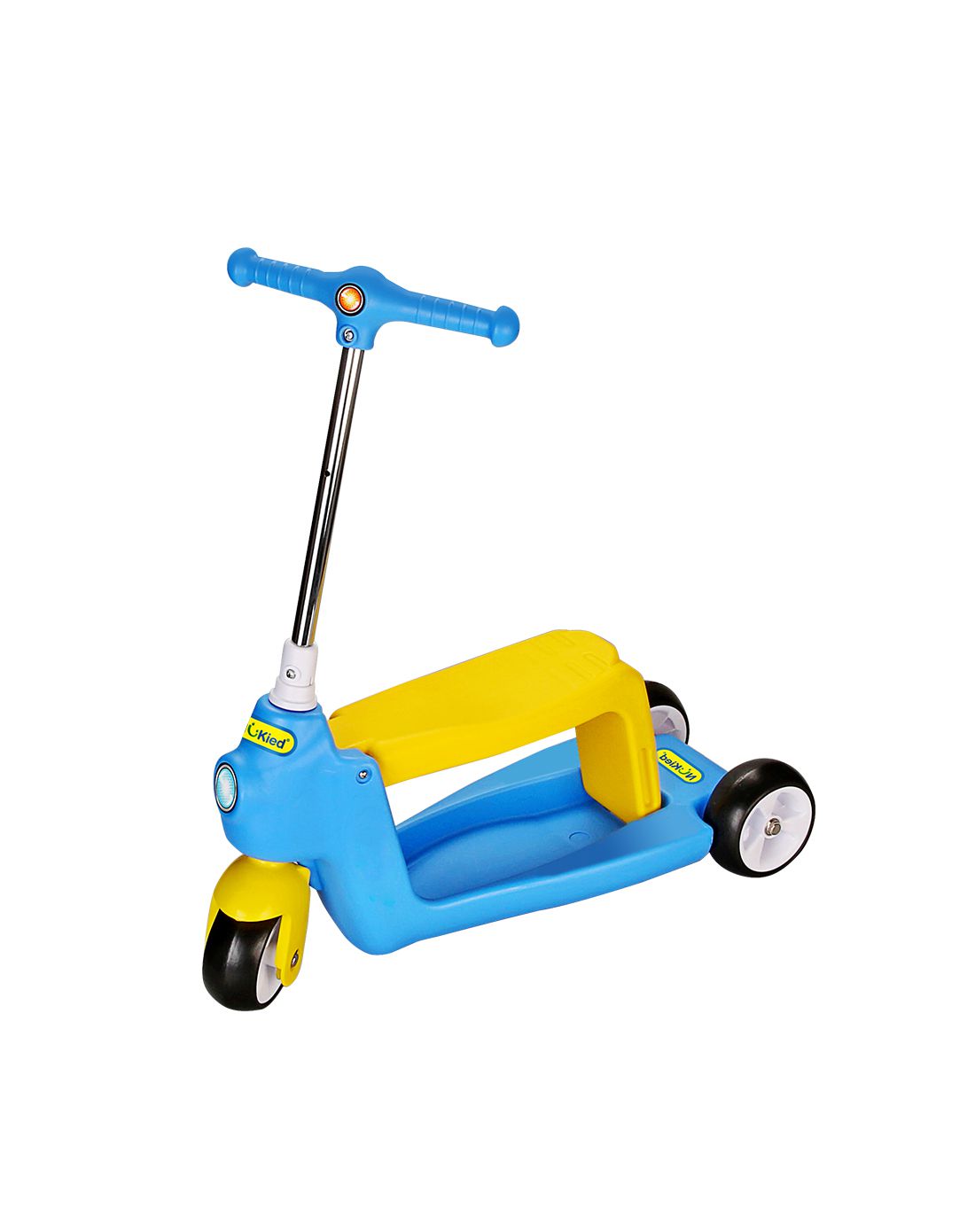 nükied 纽奇 儿童可坐可骑蓝色三轮滑板车