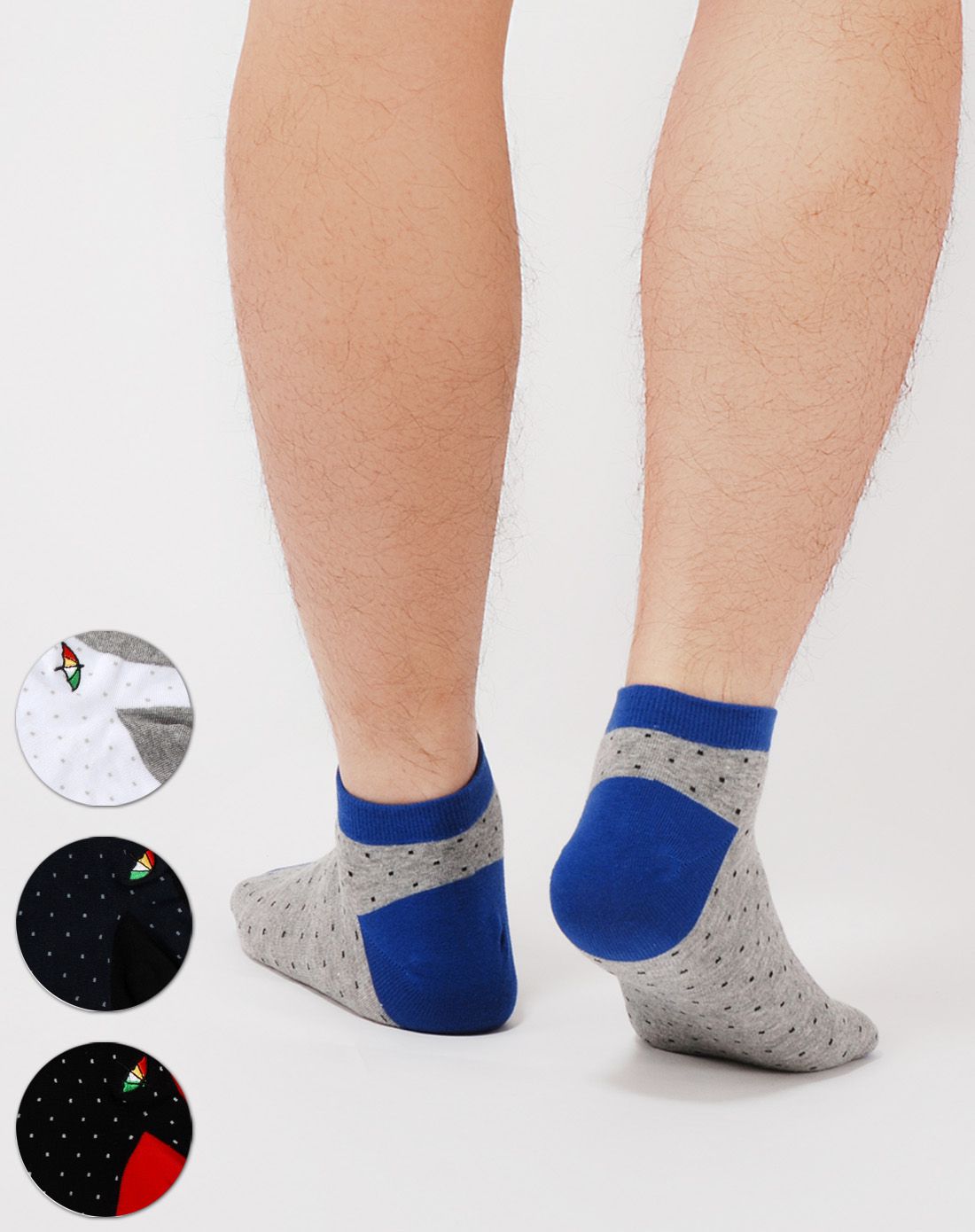 6双装男款短筒弹力袜子