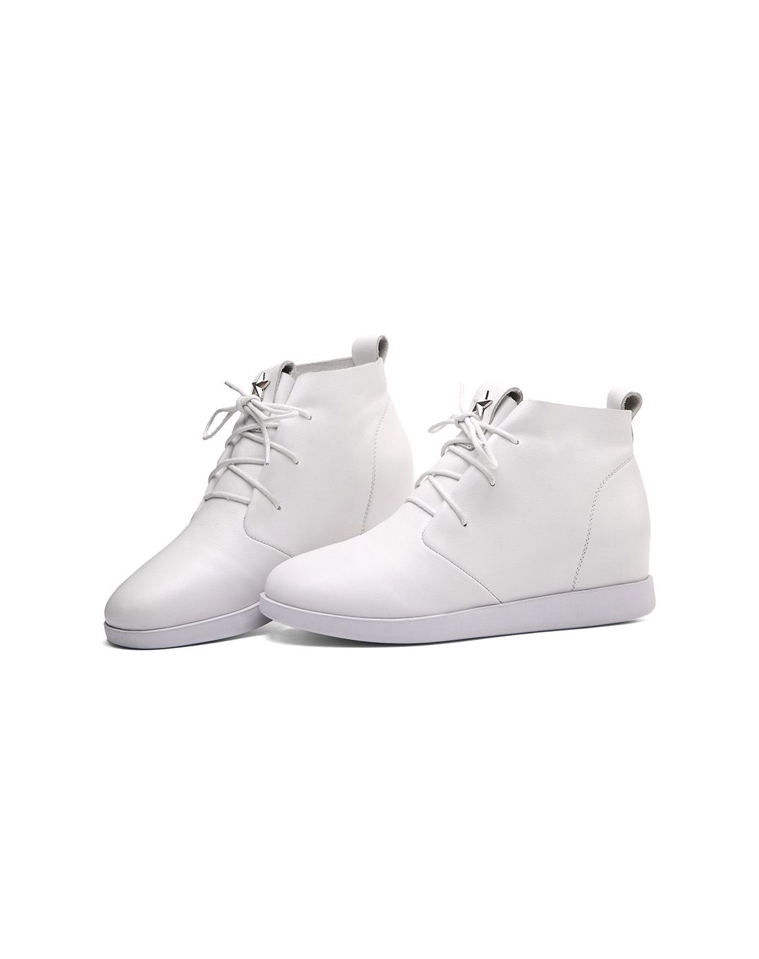 白色平底女式百搭休闲鞋