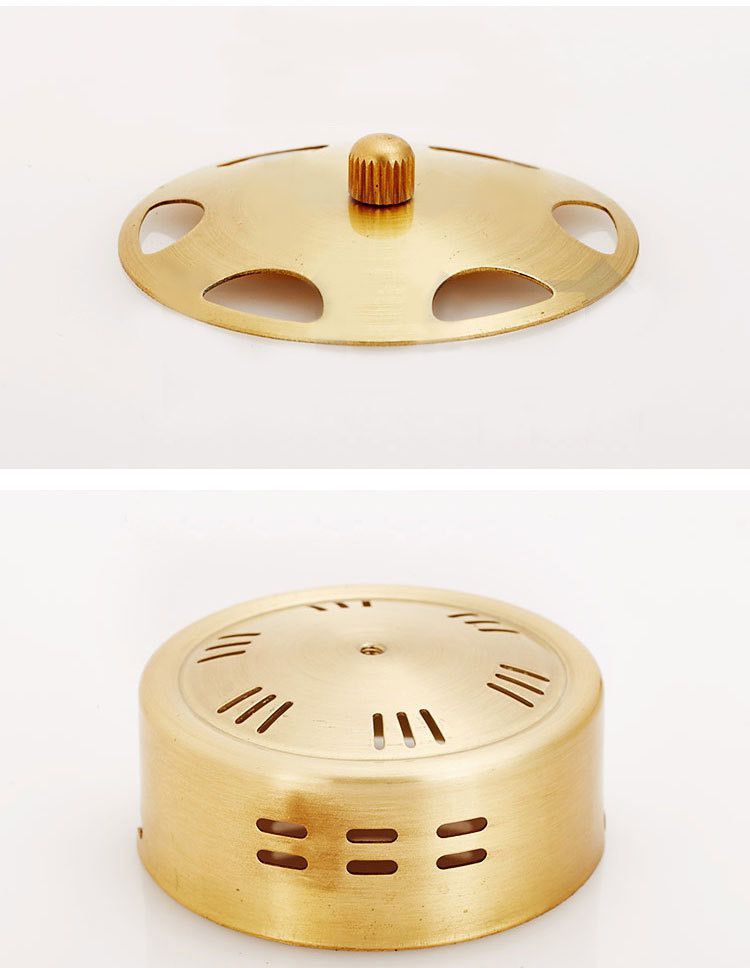 铜制随身艾灸盒小号送颈绑带和滤烟袋