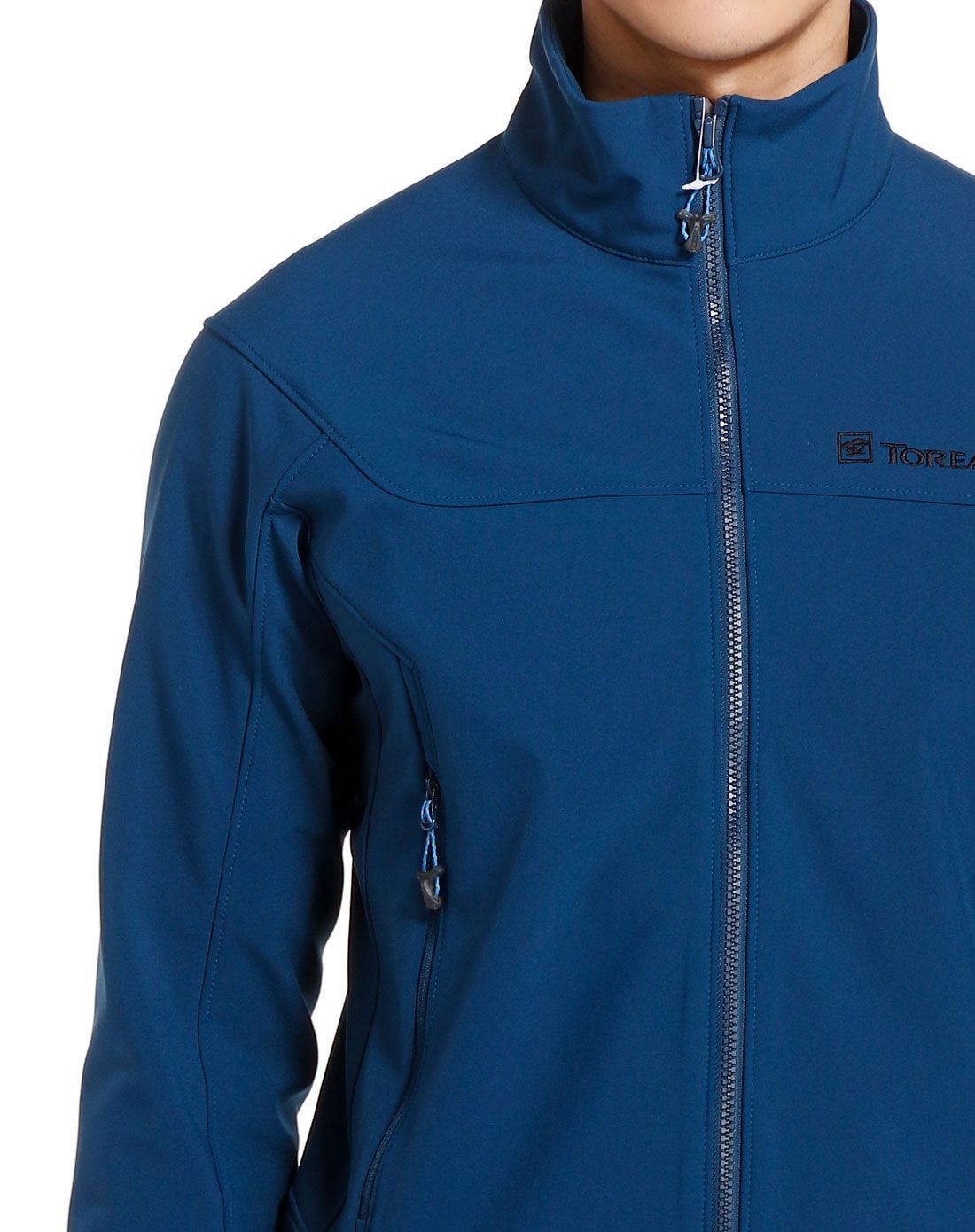 防风保暖 男款铁蓝灰越野软壳外套