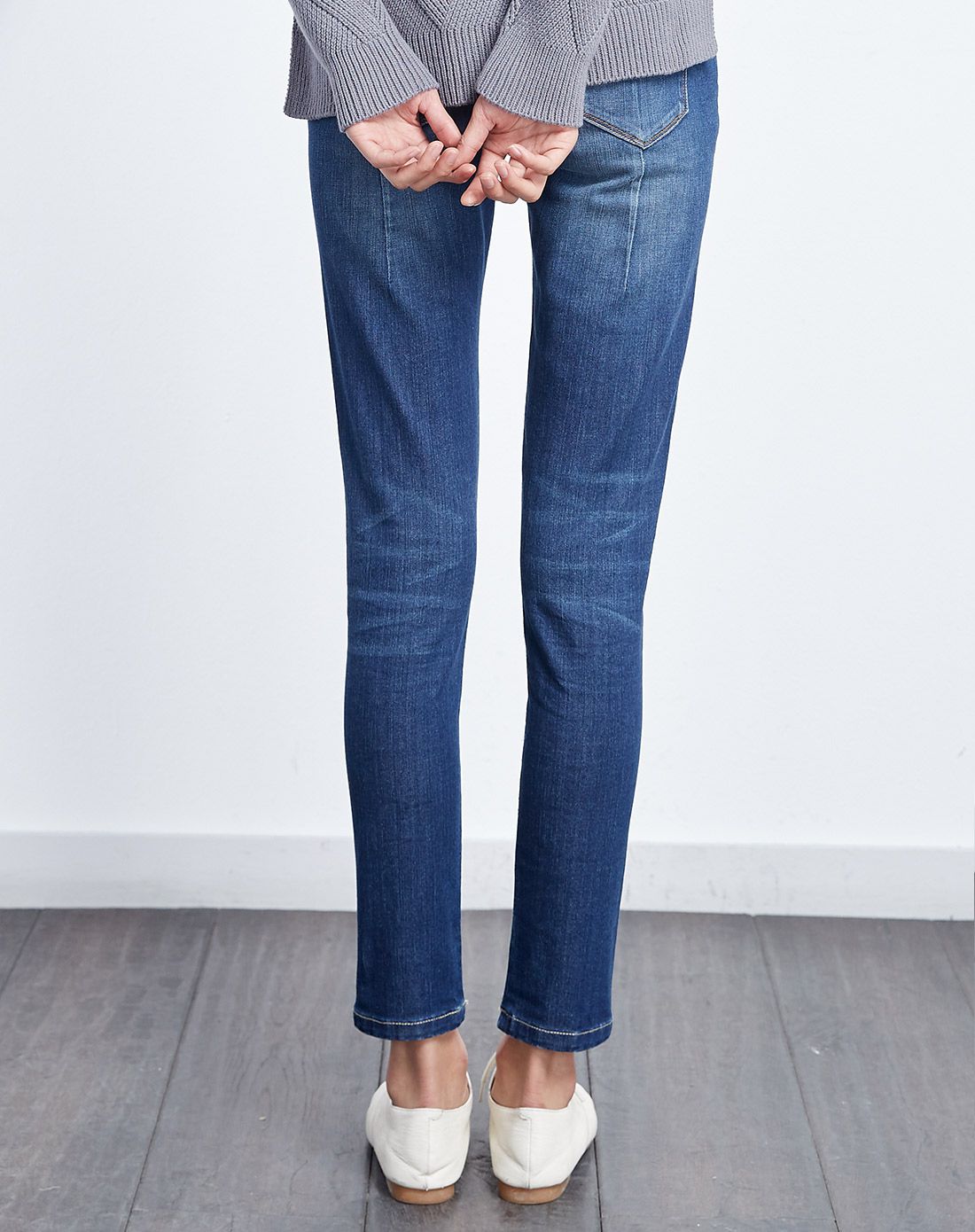 显瘦九分铅笔裤