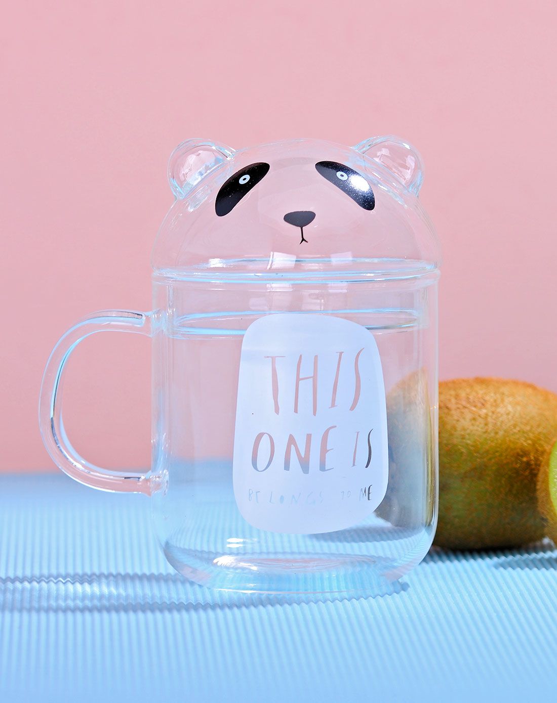 高硼硅熊猫玻璃杯