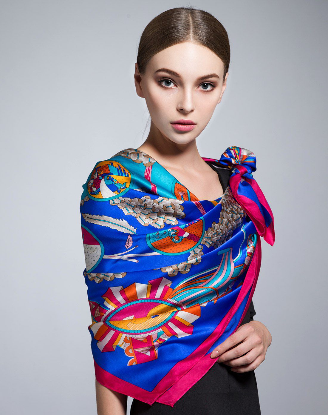 hondar 奇妙之旅重磅真丝奢华大方巾