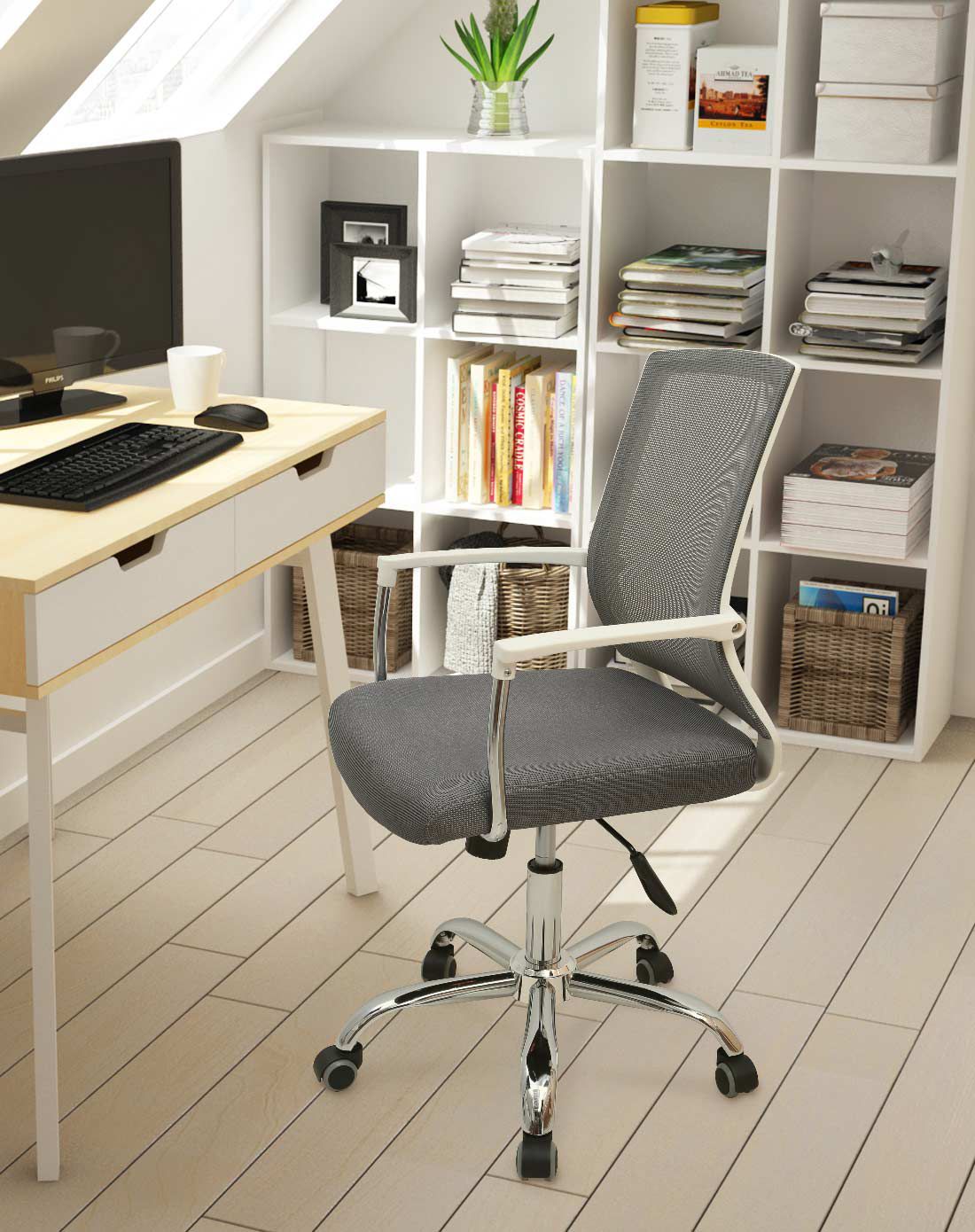 潮土creatwo家具卓尔办公椅,舒适高弹棉可升降旋转ctyz1015_唯品会