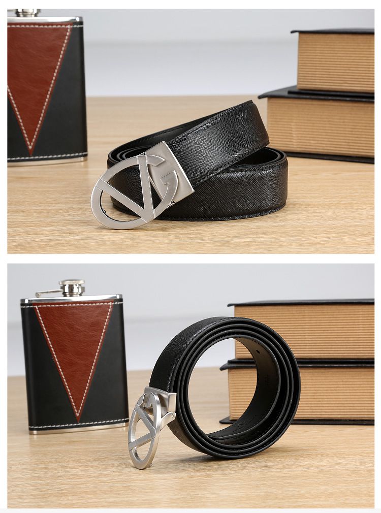 valentino男女包男款黑色十字纹时尚商务板扣皮带c0014-4a1_唯品会