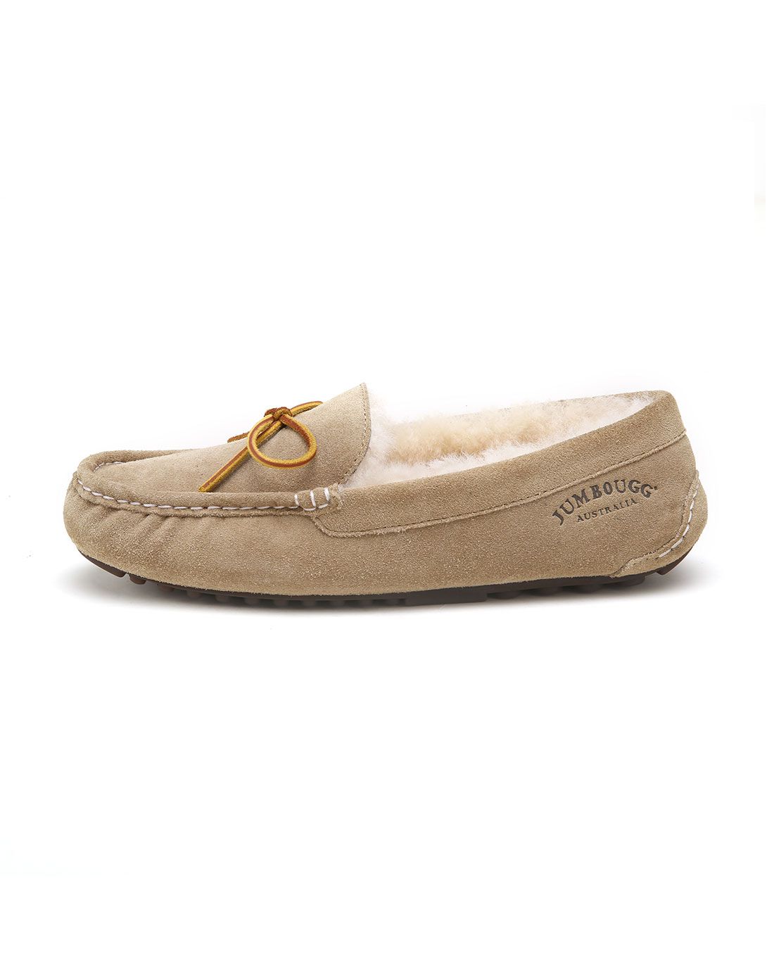 2016冬季新款女款沙色蝴蝶结女羊毛豆豆鞋