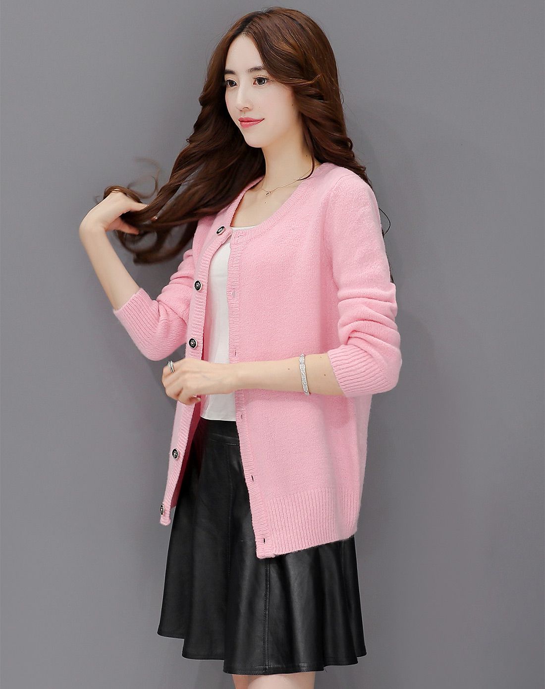 艾欧唯aiov女装移动端专场浅绿色圆领气质针织衫q16av788ql01_唯品会