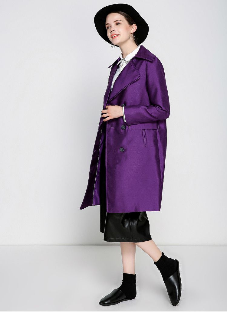 红袖hopeshow特卖旗舰店-旧中长款时尚风衣w508af103宫廷紫色_唯品会