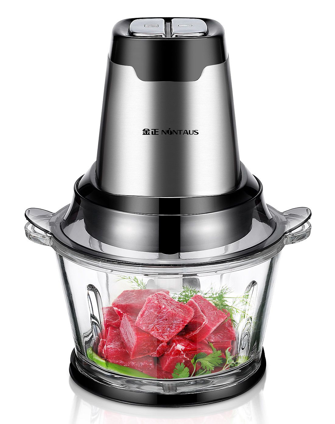金正(nintaus)碎肉机 绞肉机电动家用快慢2档多功能料理机搅拌机 jzm