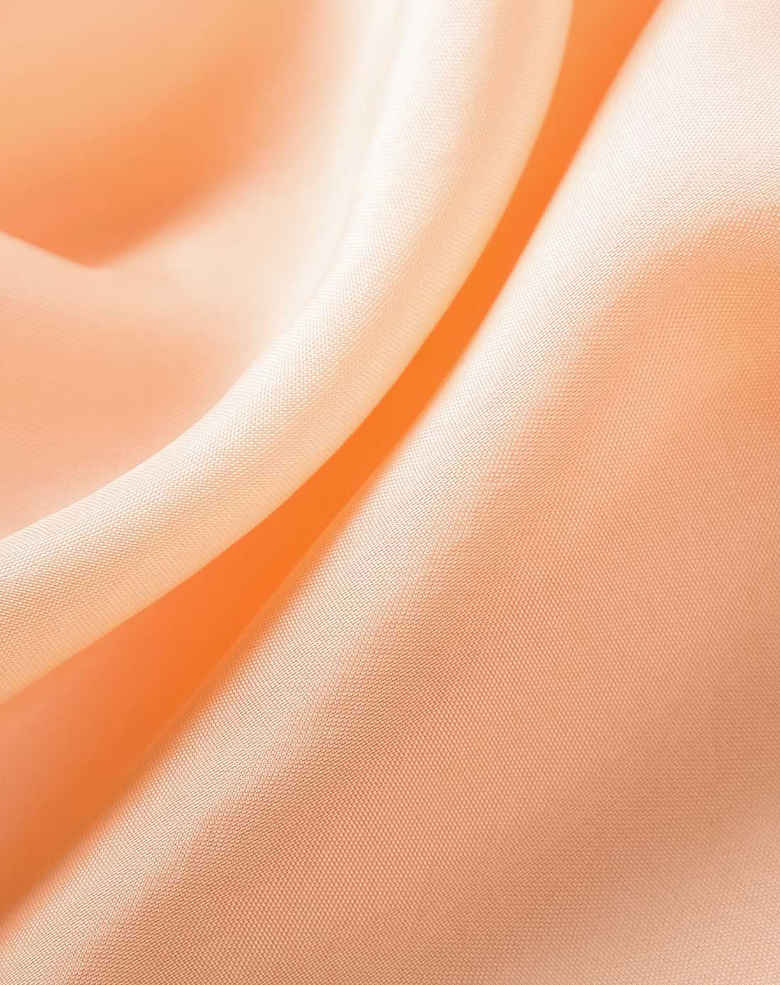 浅橙色简约时尚拼接清新淑女连衣裙