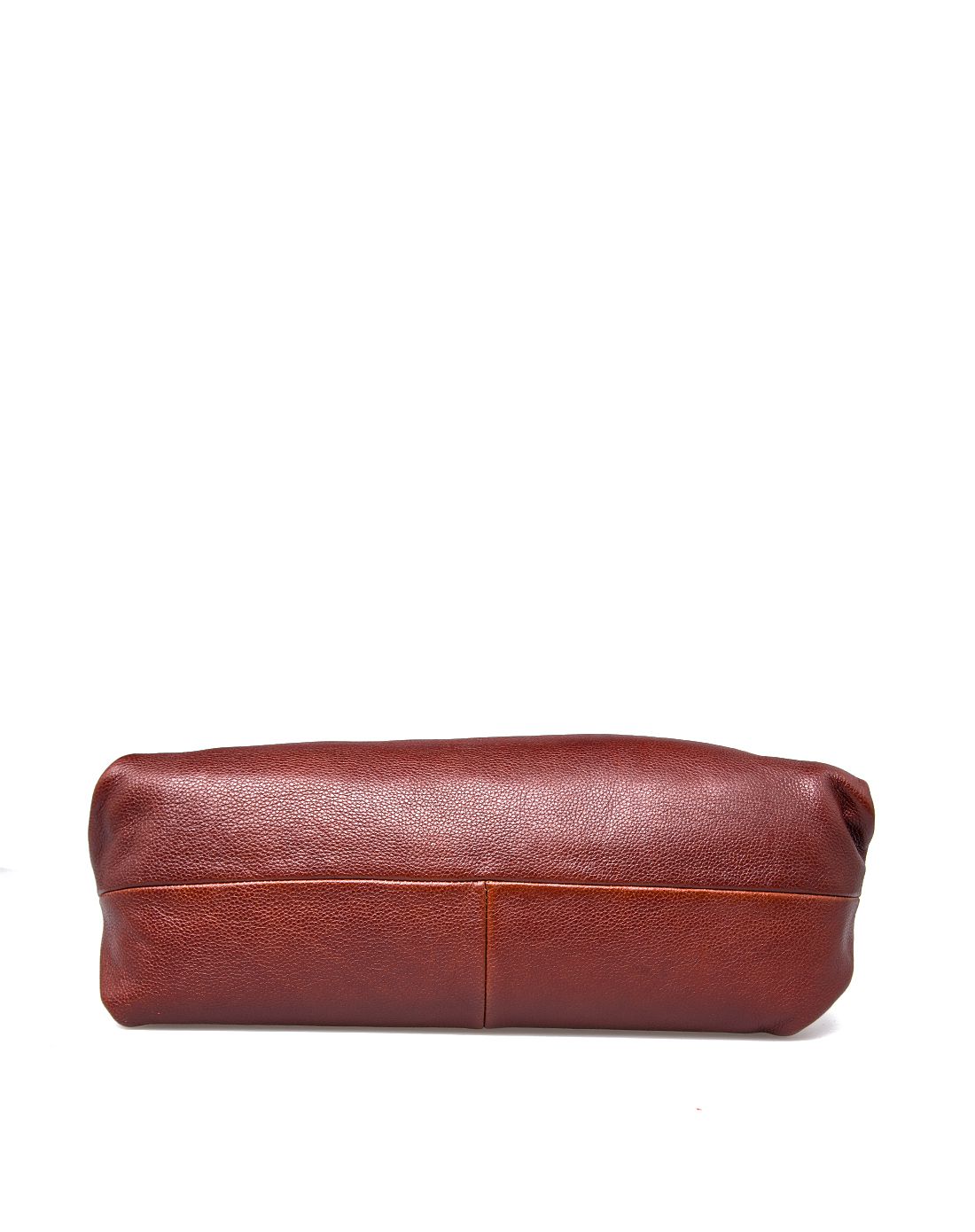 棕色个性平纹皮进口牛皮手提包