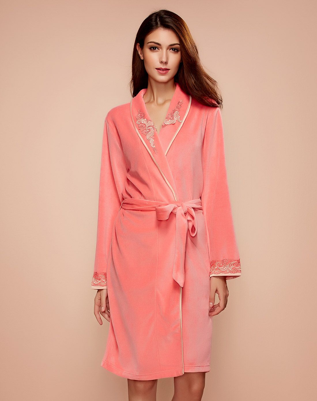 欧迪芬柠檬绿家居服外袍