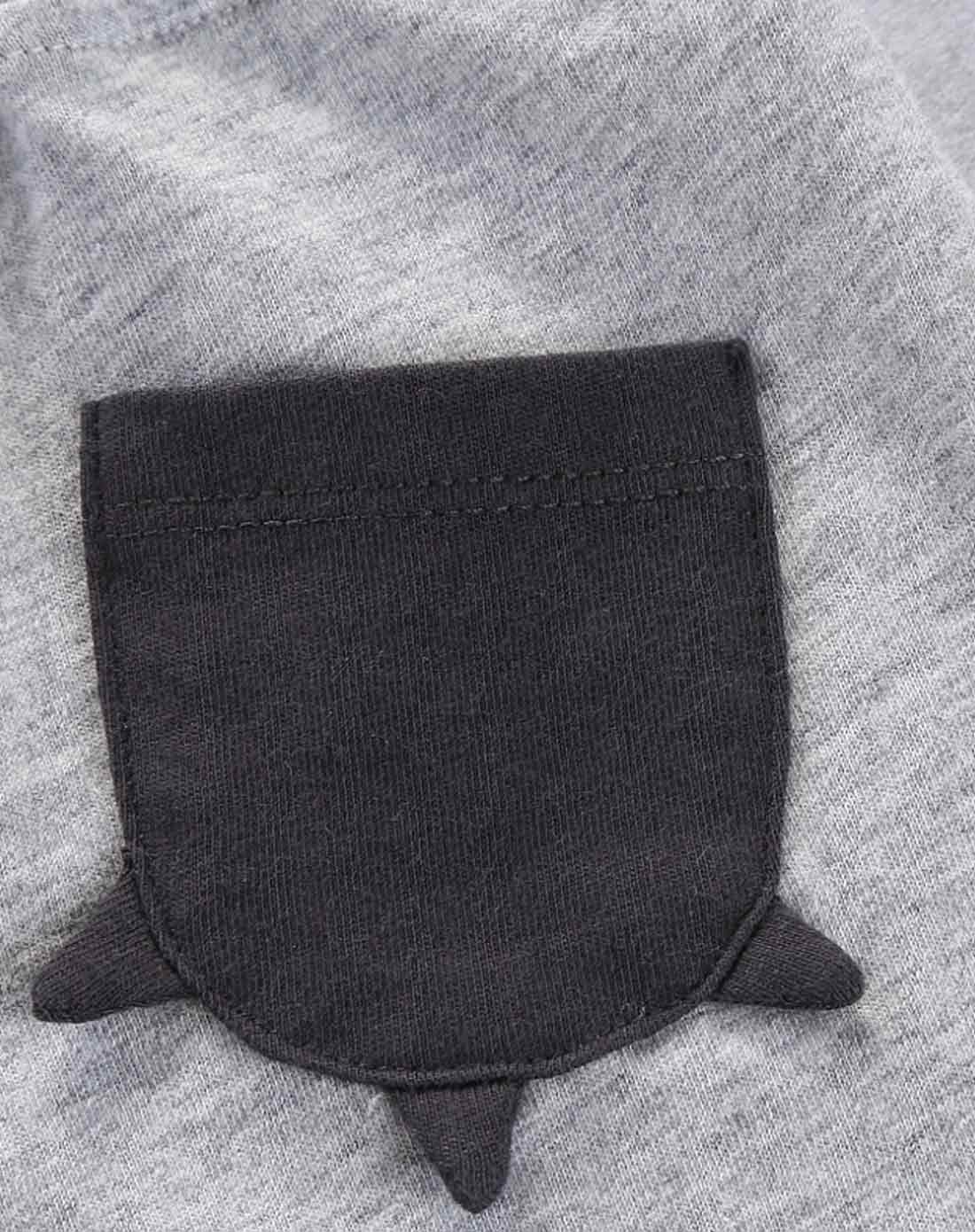 男童古蓝三角和三脚猫网眼背心套装