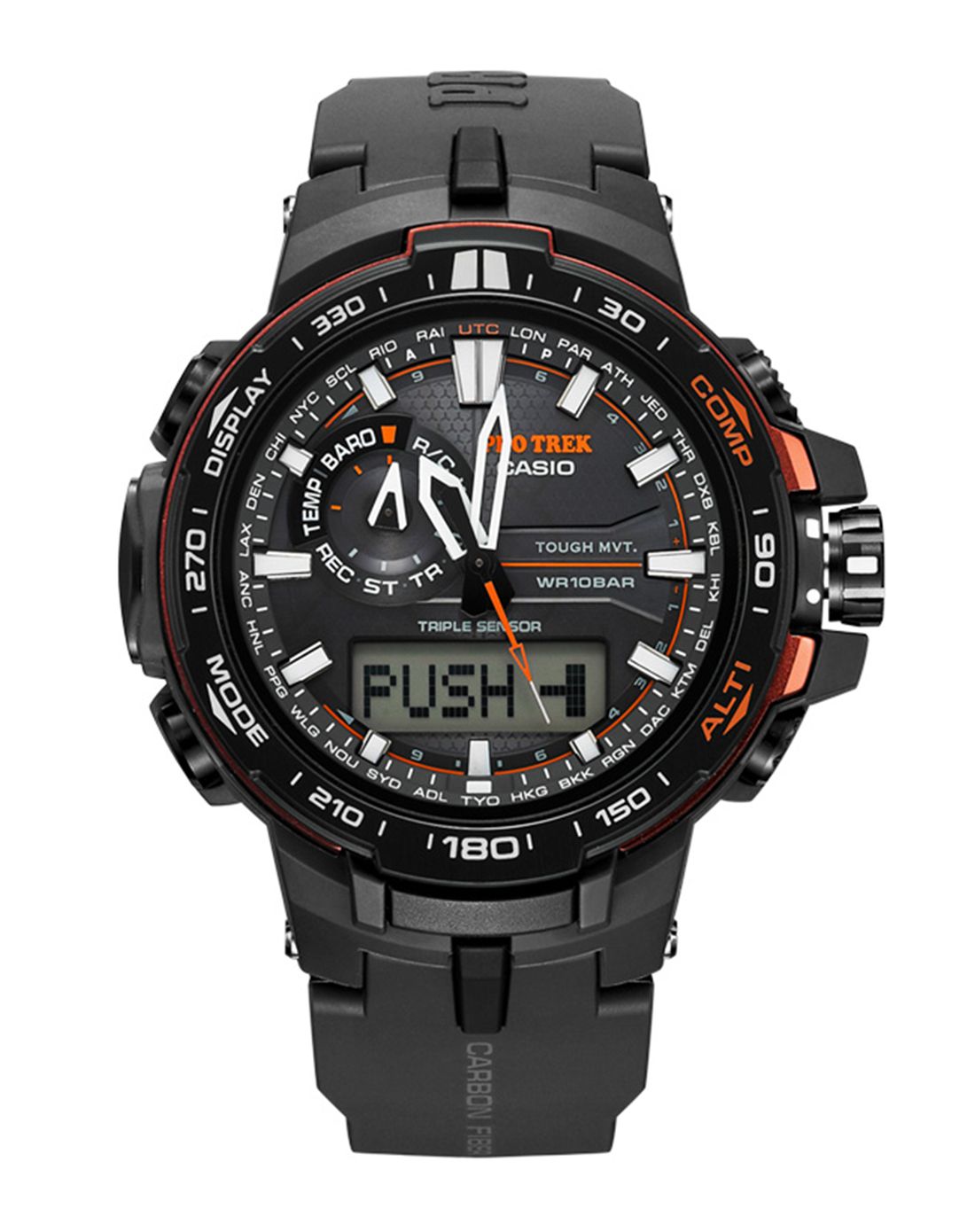 卡西欧 登山系列太阳电波男士石英表