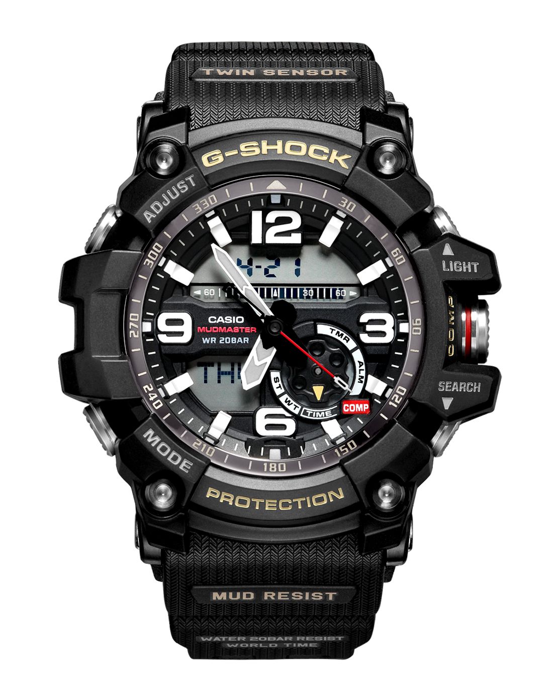 卡西欧 g-shock系列泥人运动防水石英男表