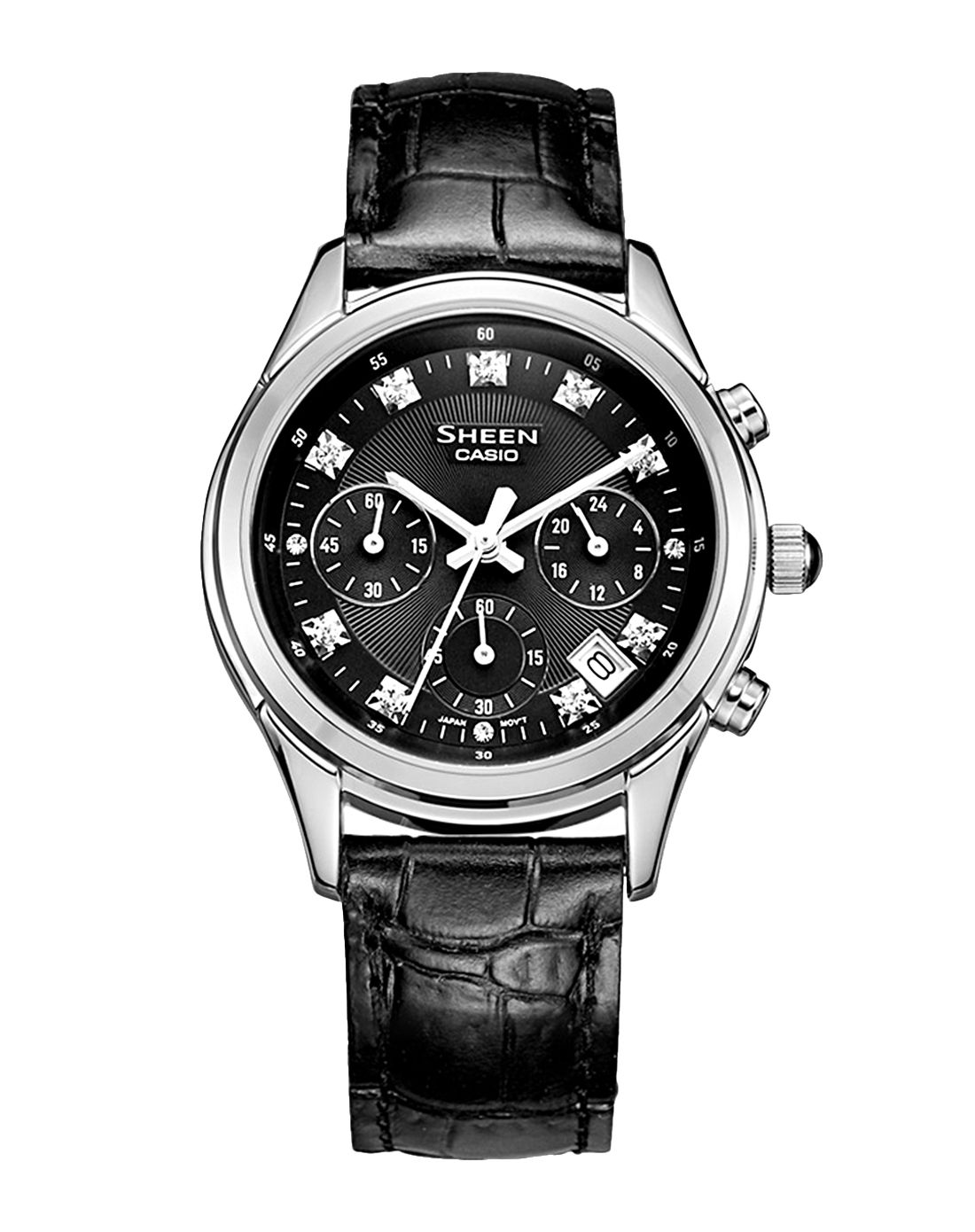 卡西欧casio卡西欧sheen系列镶钻防水石英女表she5023l7a-k_唯品会