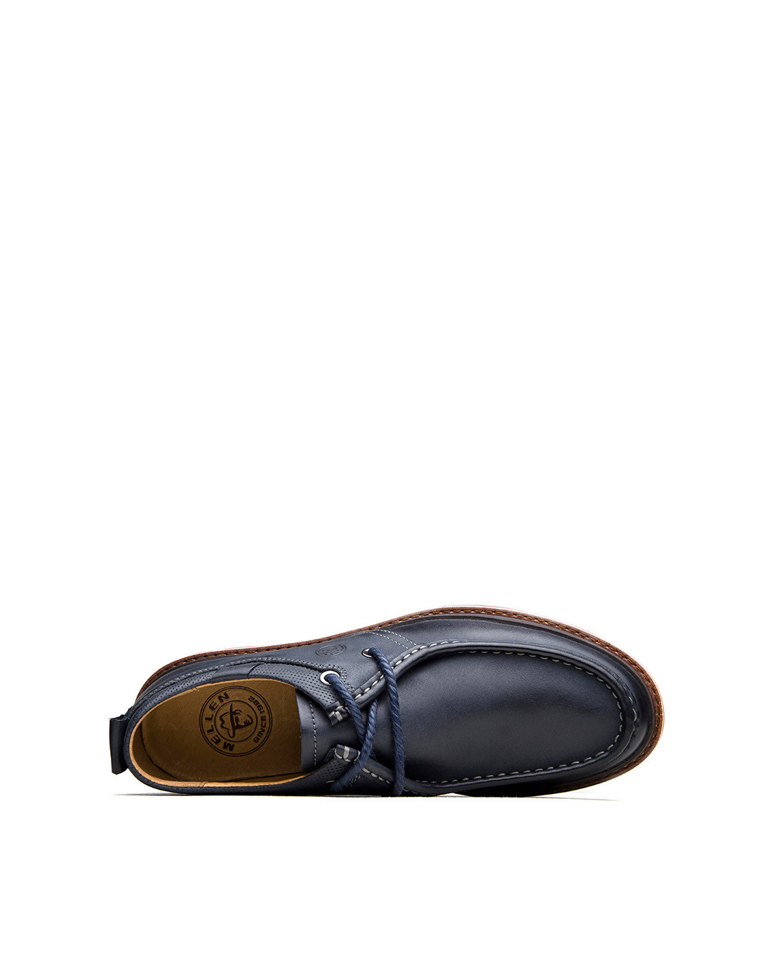 经典男士布鲁蓝户外风牛皮工装鞋休闲鞋