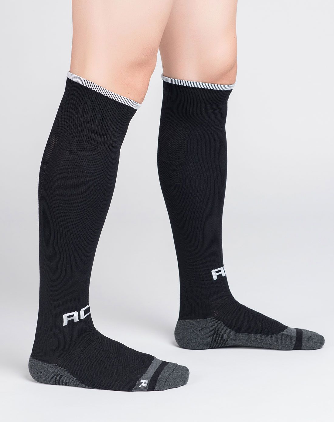 运动舒适 男士闪耀黑色ac米兰足球袜