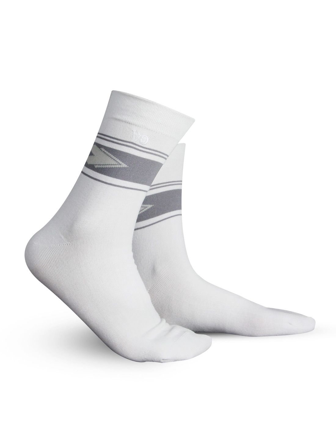 男士3对装 白色透气商务长袜