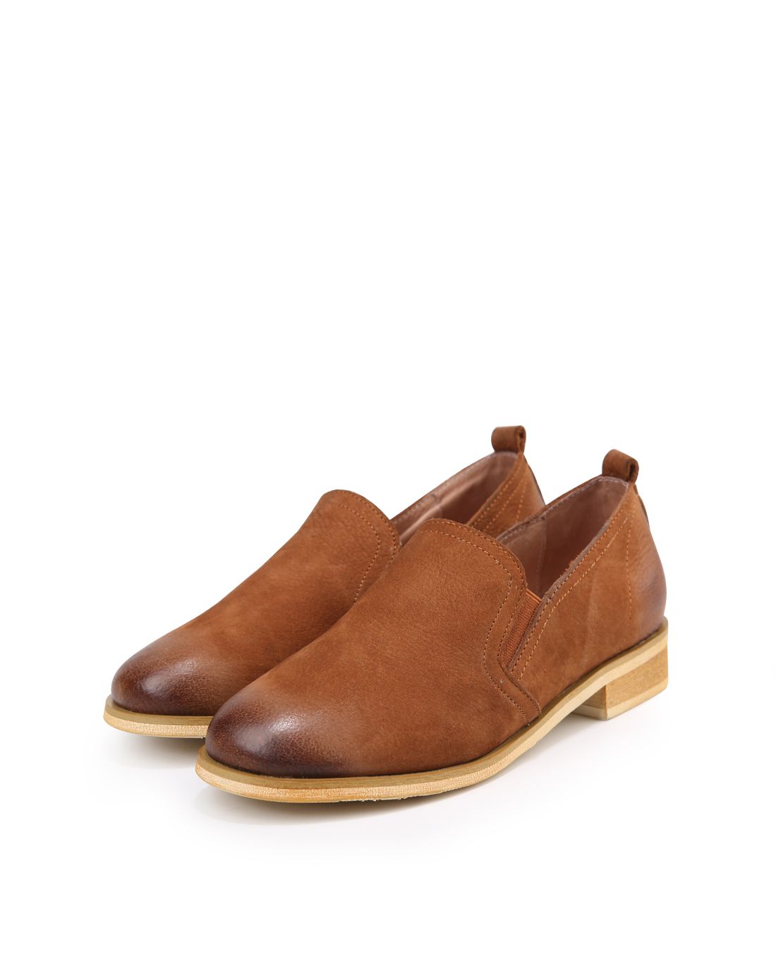 2016专柜同步 深棕色头层牛巴戈单鞋