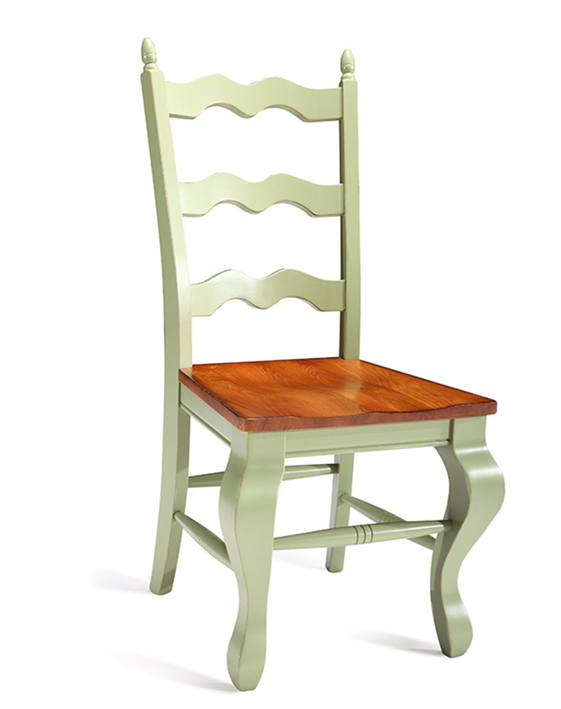 uvancountry美式实木米勒梯背椅-仿古白