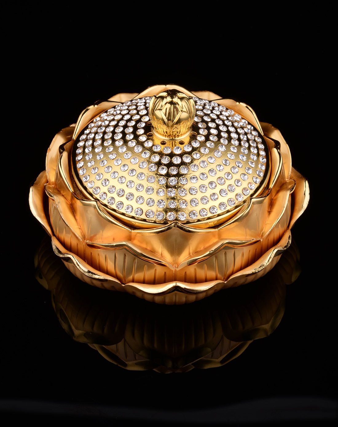 莲花佛缘车载香水摆件(金色)