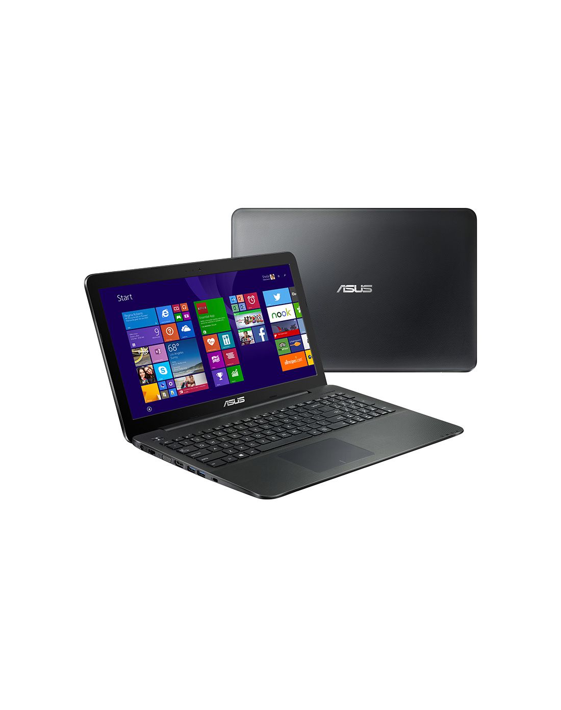 华硕电脑-旗舰店专场直发货x555yi四核黑色娱乐本 6件套x555yi7210