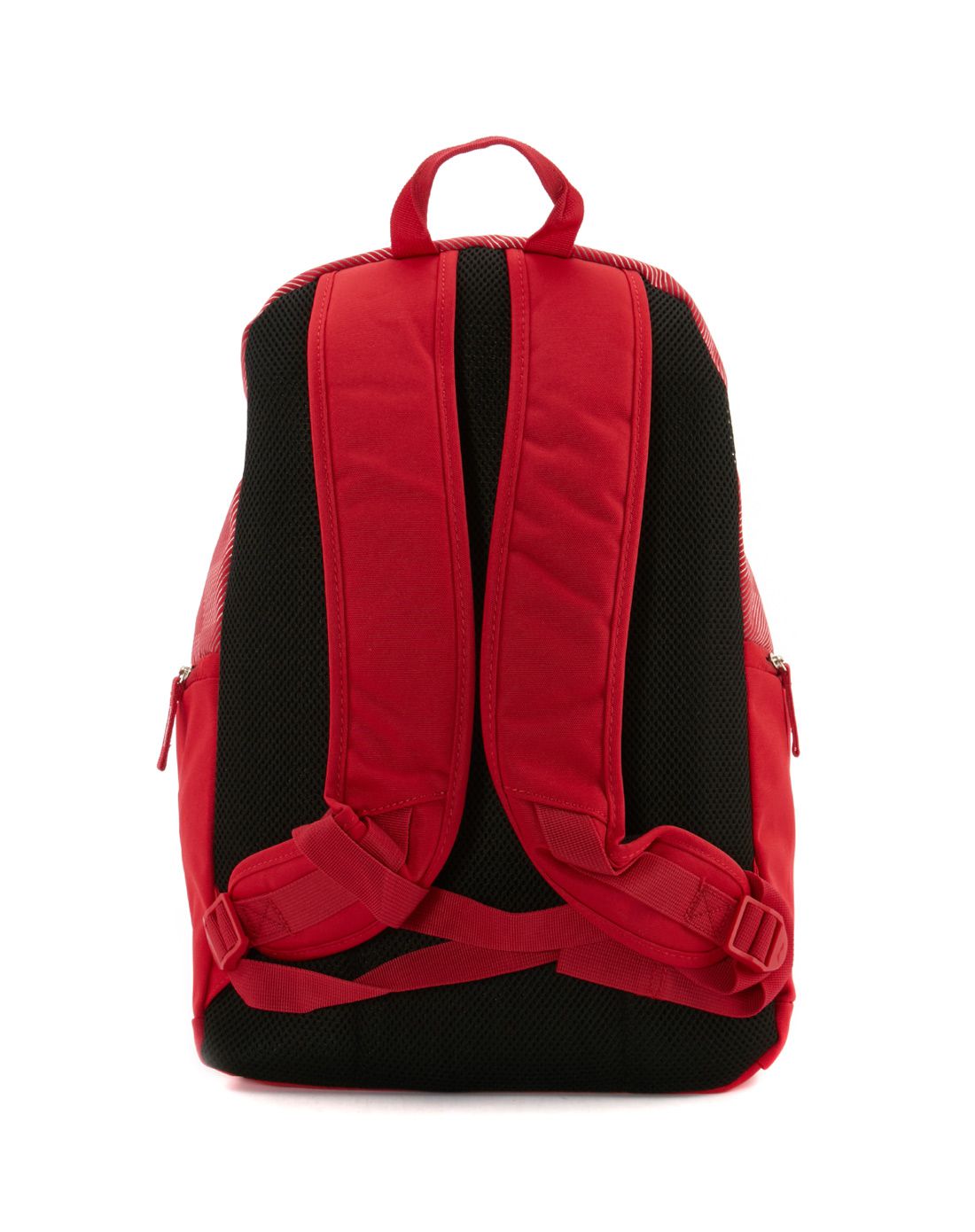 中性款红色双肩背包