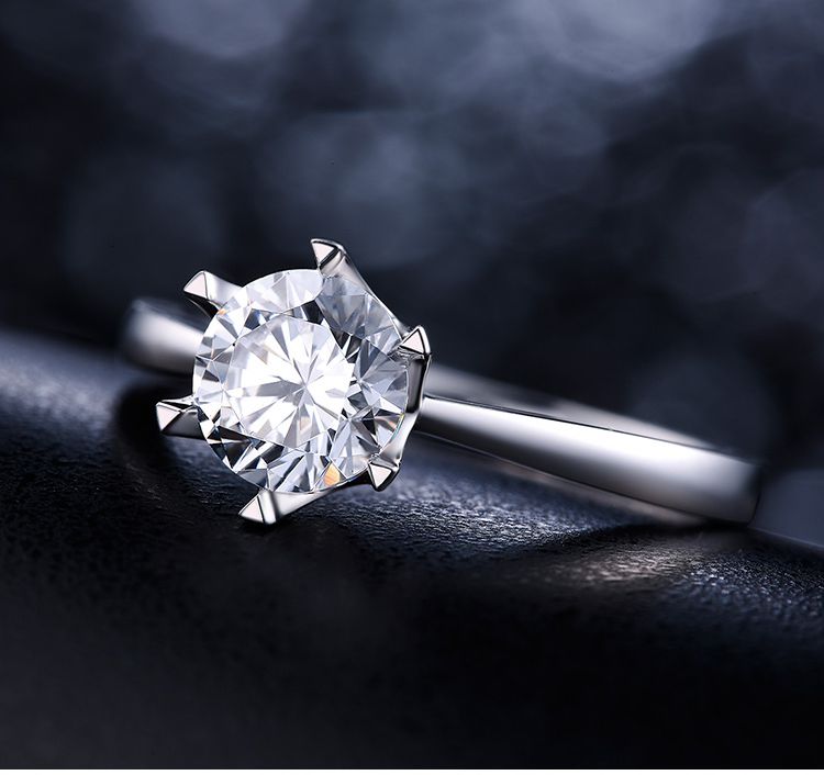 周六福钻石专场 周六福 白pt950铂金fg色30分经典六爪钻戒 品牌名称