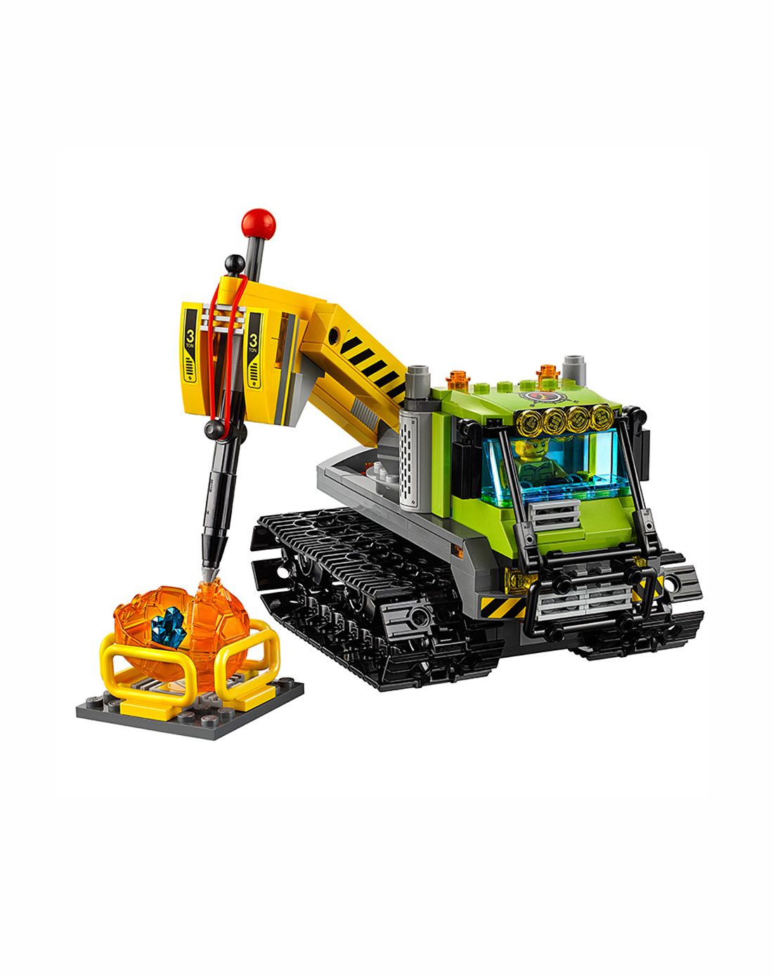 乐高火山探险履带式潜孔钻车