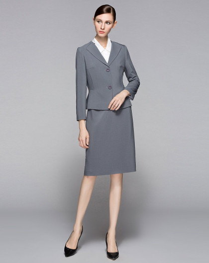 经典故事职业ol气质修身半身裙弹力纯色西服裙