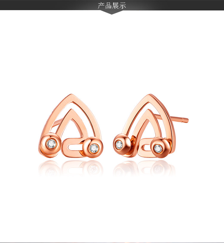 周六福钻石专场 周六福 18k金耳钉running diamond系列 品牌名称