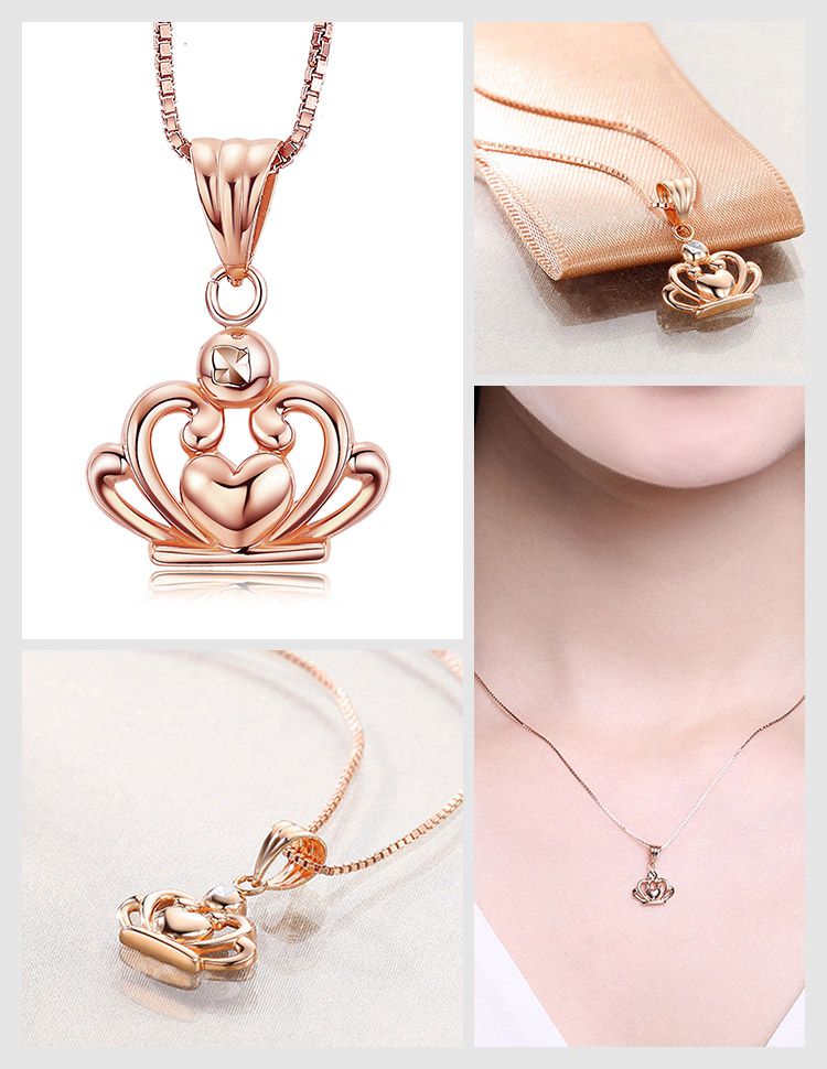 贵冠 红18k金吊坠-定价