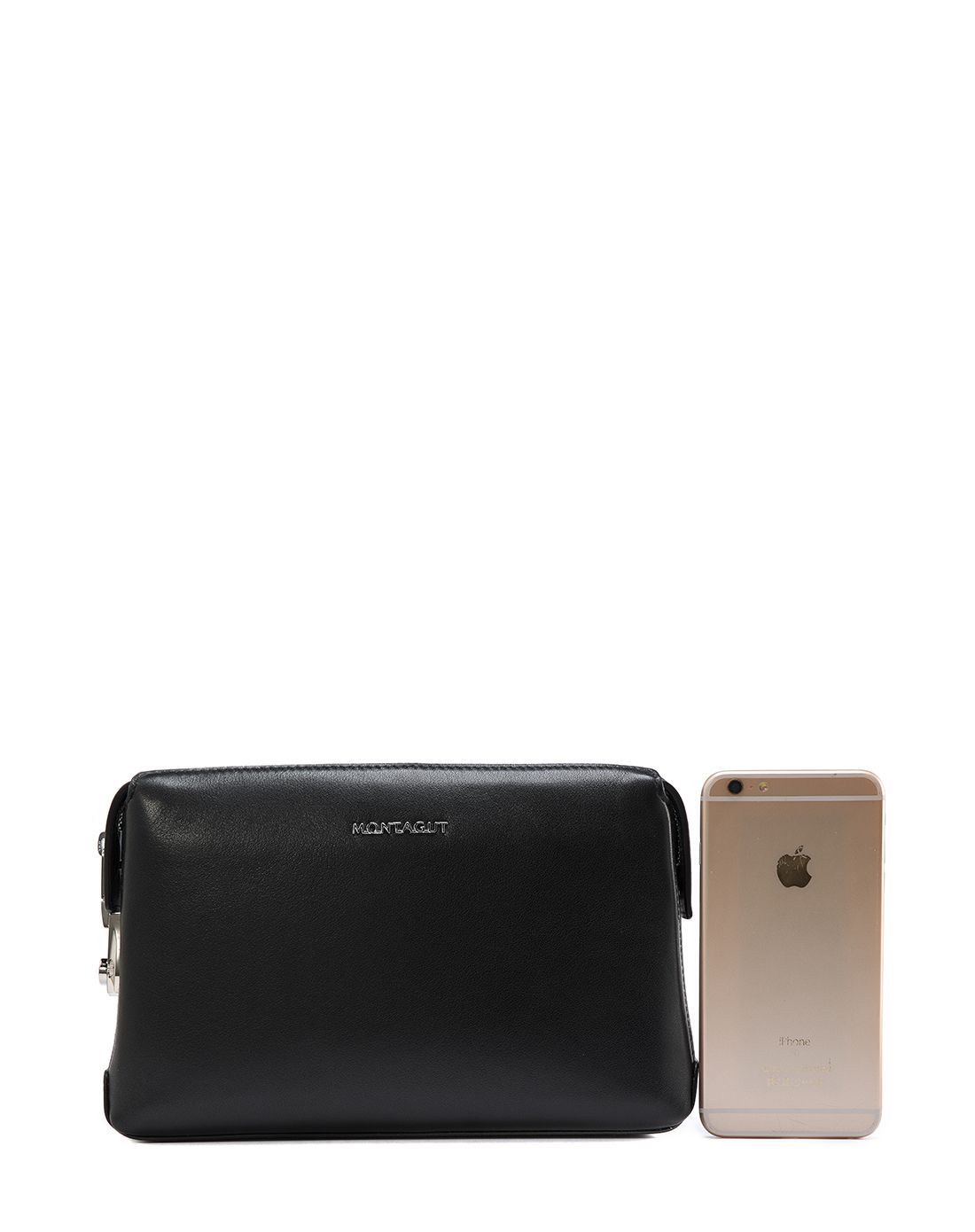 梦特娇男款商务手拿包多卡位大钞票夹单拉链手包