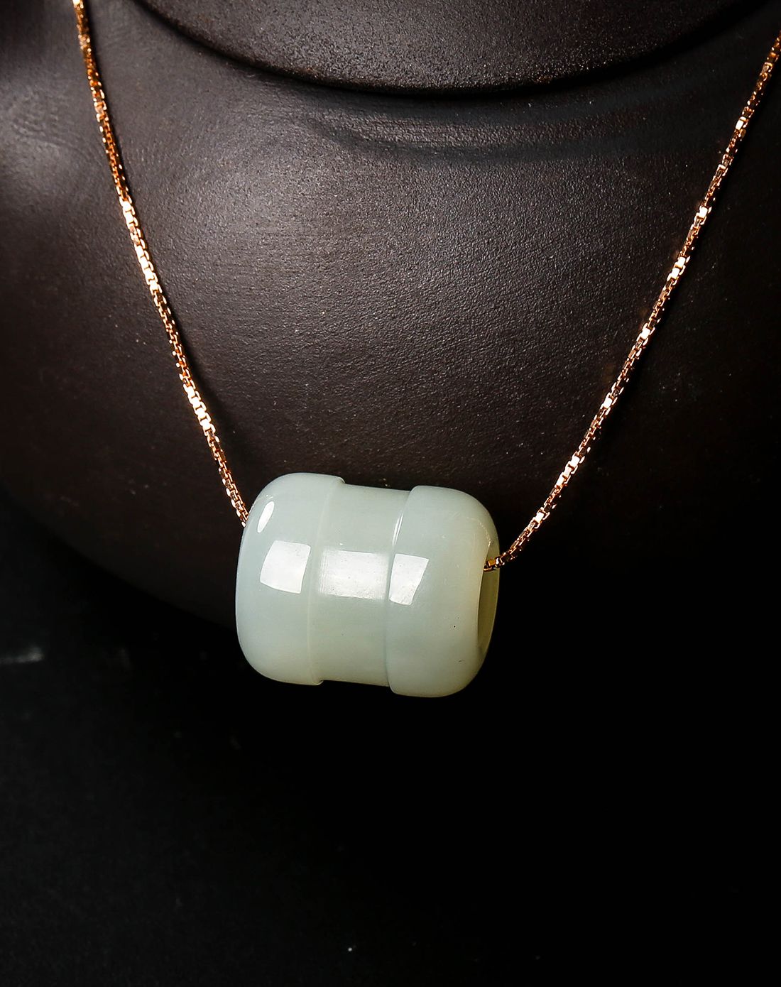 uve 和田玉白玉转运珠玉坠路路通吊坠