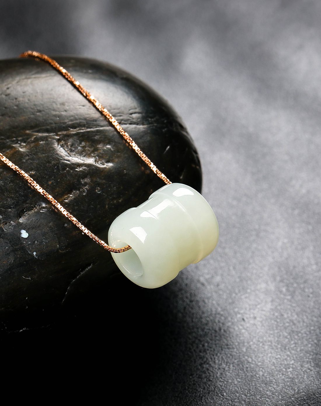 uve 和田玉白玉转运珠玉坠路路通吊坠