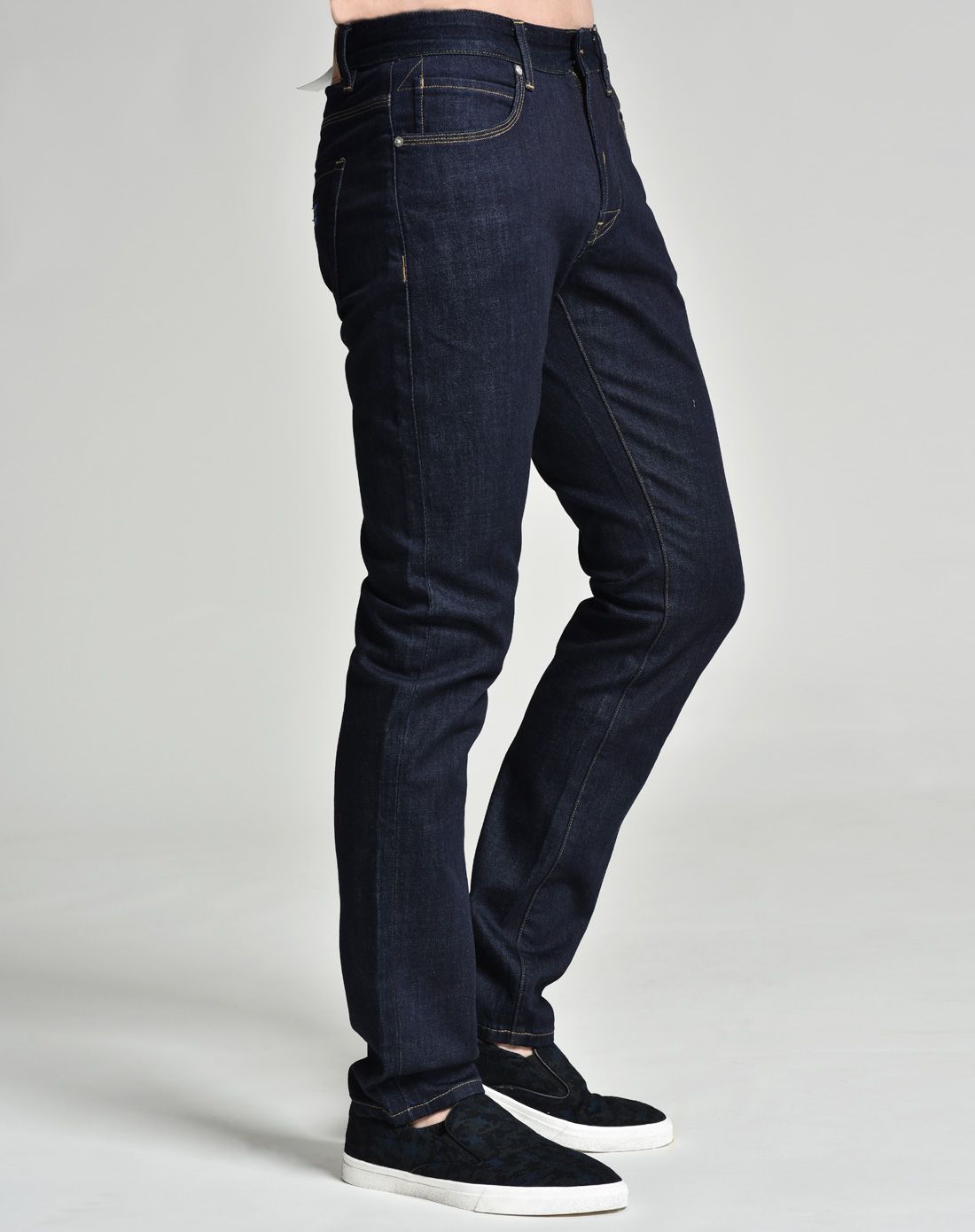 利郎l2 经典款蓝黑色牛仔裤