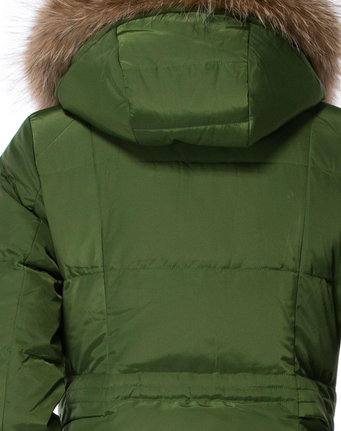 女式苔绿时尚羽绒服